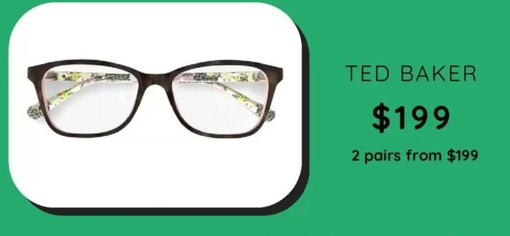 TED BAKER offers at $199 in Specsavers