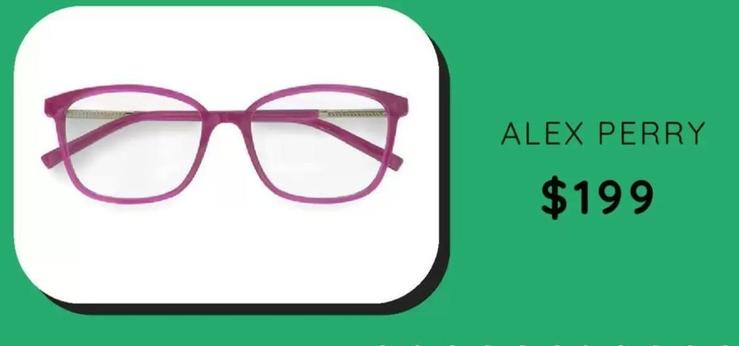 ALEX PERRY offers at $199 in Specsavers