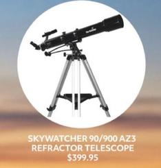 Skywatcher - 90/900 Az3 Refractor Telescope offers at $399.95 in Australian Geographic