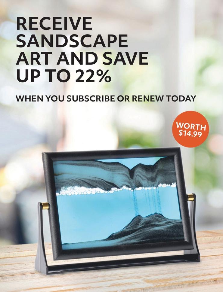 Receive Sandscape Art  offers at $14.99 in Australian Geographic