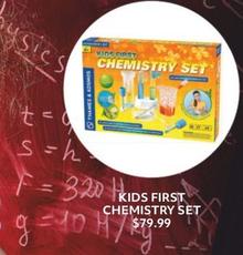 Kids First Chemistry Set offers at $79.99 in Australian Geographic