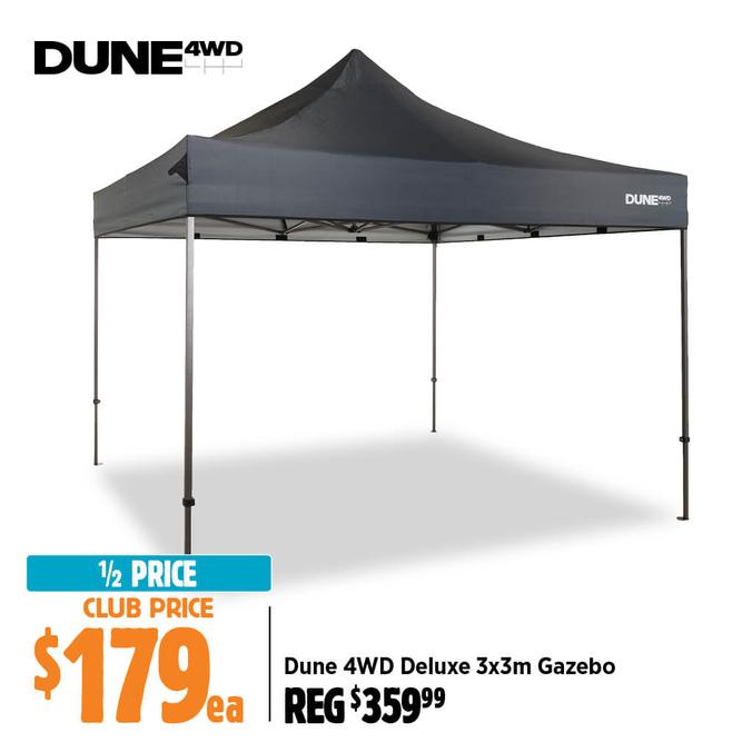 Dune 4WD Deluxe 3 x 3 m Gazebo offers at $179 in Anaconda