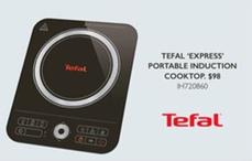 Tefal - Express Portable Induction Cooktop offers at $98 in Harvey Norman