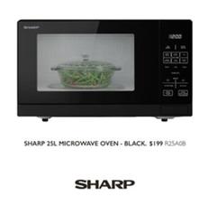 Sharp - 25l Microwave Oven - Black offers at $199 in Harvey Norman