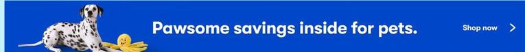 Pawsome Savings inside for pets offers in BIG W