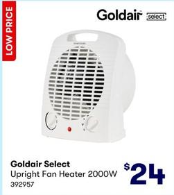 Goldair Select - Upright Fan Heater 2000W offers at $24 in BIG W