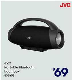 JVC - Portable Bluetooth Boombox offers at $69 in BIG W