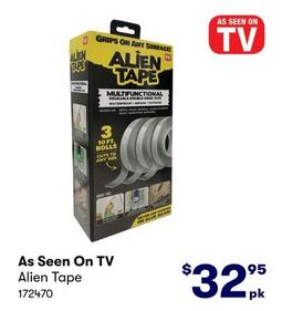 As Seen On TV - Alien Tape offers at $32.95 in BIG W