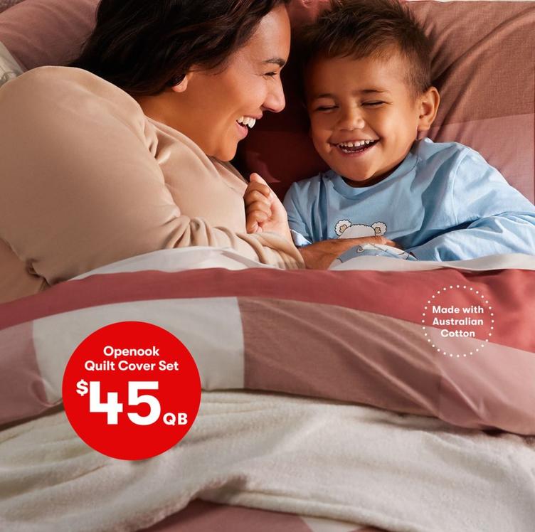 Openook - Quilt Cover Set QB offers at $45 in BIG W