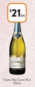 Oyster Bay - Cuvee Brut 750ml offers at $21 in Foodworks
