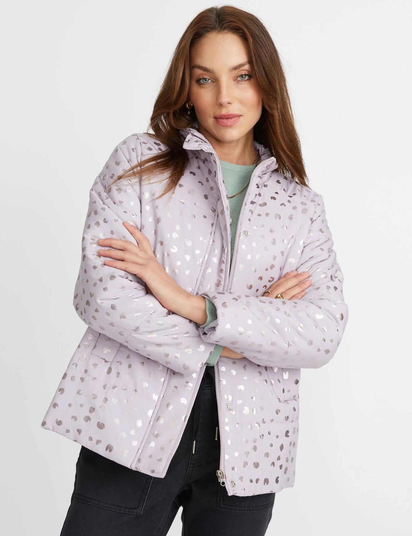 Rockmans Long Sleeve Print Hooded Puffer Jacket offers at $25 in Rockmans