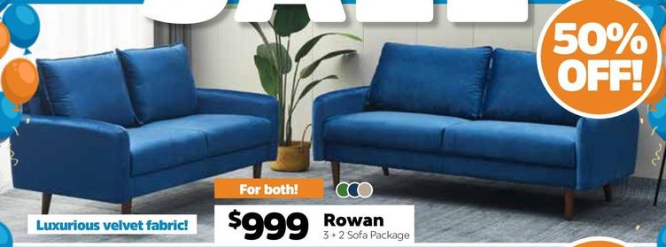 Rowan - 3+2 Sofa Package offers at $999 in ComfortStyle Furniture & Bedding