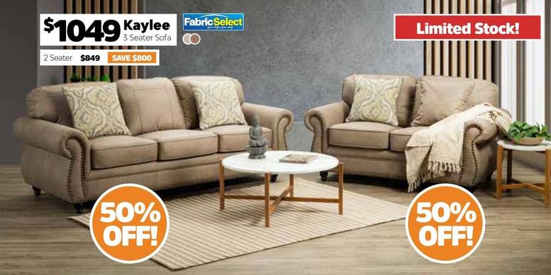 Sofas offers at $1049 in ComfortStyle Furniture & Bedding