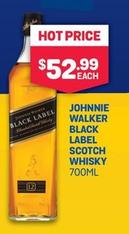 Johnnie Walker - Black Label Scotch Whisky 700ml offers at $52.99 in Bottlemart