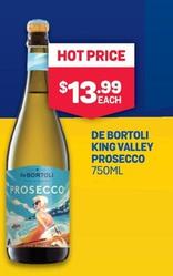 Prosecco offers at $13.99 in Bottlemart