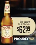 Little Creatures Pale Ale offers at $62.99 in Liquor Barons