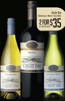 Oyster Bay Chardonnay / Merlot / Sauvignon Blanc 750mL offers at $35 in Liquor Barons
