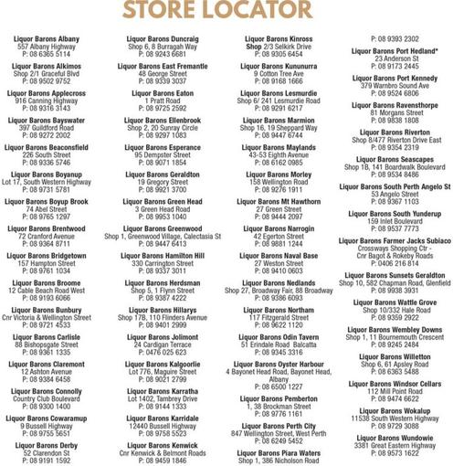 Store Locator offers in Liquor Barons