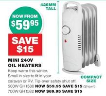 Heater offers at $59.95 in Road Tech Marine