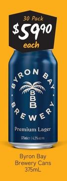Byron Bay Brewery - Cans 375ml offers at $59.9 in Cellarbrations