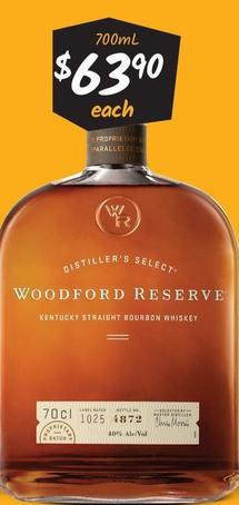 Woodford - Reserve Bourbon Whiskey offers at $63.9 in Cellarbrations