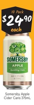 Somersby - Apple Cider Cans 375ml offers at $24.9 in Cellarbrations