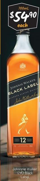 Johnnie Walker - 12yo Black Label offers at $54.9 in Cellarbrations
