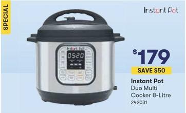 Instant Pot - Duo Multi Cooker 8-litre offers at $179 in Woolworths