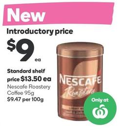 Nescafe - Roastery Coffee 95g offers at $9 in Woolworths