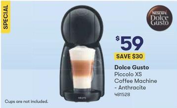 Dolce Gusto - Piccolo Xs Coffee Machine Anthracite offers at $59 in Woolworths