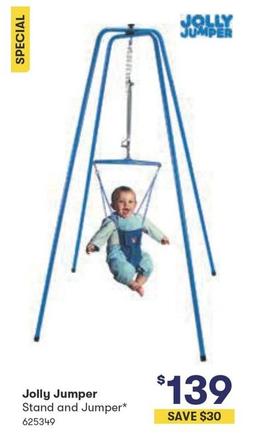 Jolly Jumper - Stand And Jumper offers at $139 in Woolworths