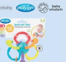 Playgro - Bend And Twist Teething Rattle offers at $7.5 in Woolworths