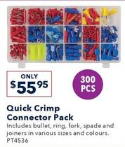 Quick Crimp Connector Pack offers at $55.95 in Jaycar Electronics