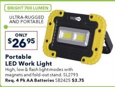 Portable Led Work Light offers at $26.95 in Jaycar Electronics