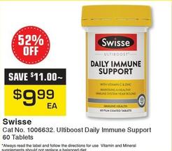 Swisse - Ultiboost Daily Immune Support 60 Tablets offers at $9.99 in Pharmacy Direct