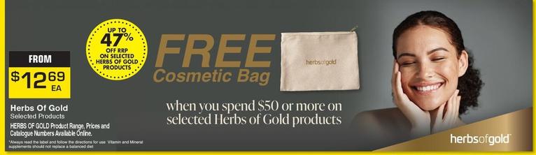 Herbs Of Gold - Selected Products offers at $12.69 in Pharmacy Direct