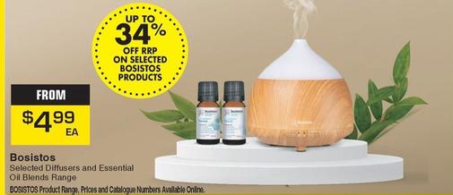 Bosistos - Selected Diffusers And Essential Oil Blends Range offers at $4.99 in Pharmacy Direct