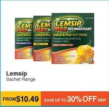Lemsip - Sachet Range offers at $10.49 in Chempro