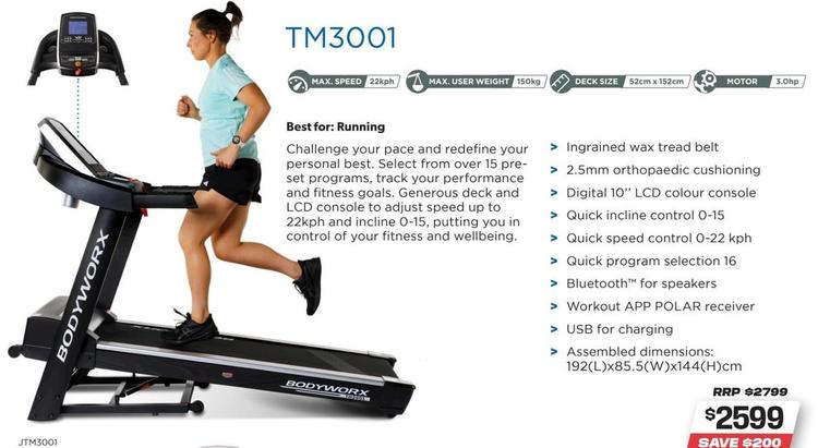 Treadmill offers at $2599 in Sports Power