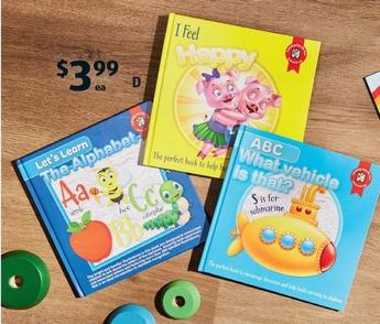 Let’s Learn Books offers at $3.99 in ALDI