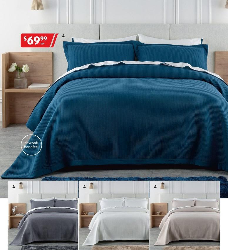 Quilted Coverlet Set – Queen/king Size offers at $69.99 in ALDI
