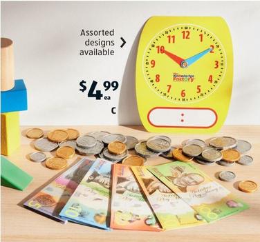 Learn The Time Or Play Money offers at $4.99 in ALDI