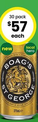 Boags St George - Block Cans 375ml offers at $57 in The Bottle-O