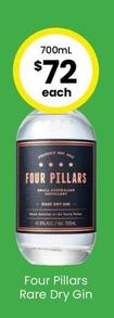 Four Pillars - Rare Dry Gin offers at $73 in The Bottle-O