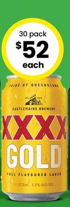 Xxxx - Gold Block Cans 375ml offers at $52 in The Bottle-O