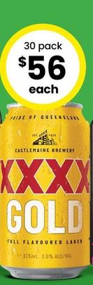 Xxxx - Gold Block Cans 375ml offers at $56 in The Bottle-O