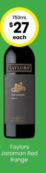 Taylors - Jaraman Red Range offers at $28 in The Bottle-O