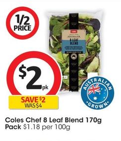 Coles - Chef 8 Leaf Blend 170g Pack offers at $2 in Coles