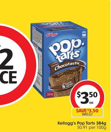 Kelloggs - Pop Tarts 384g offers at $3.5 in Coles