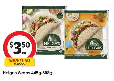 Helga's - Wraps 445g-508g offers at $3.5 in Coles